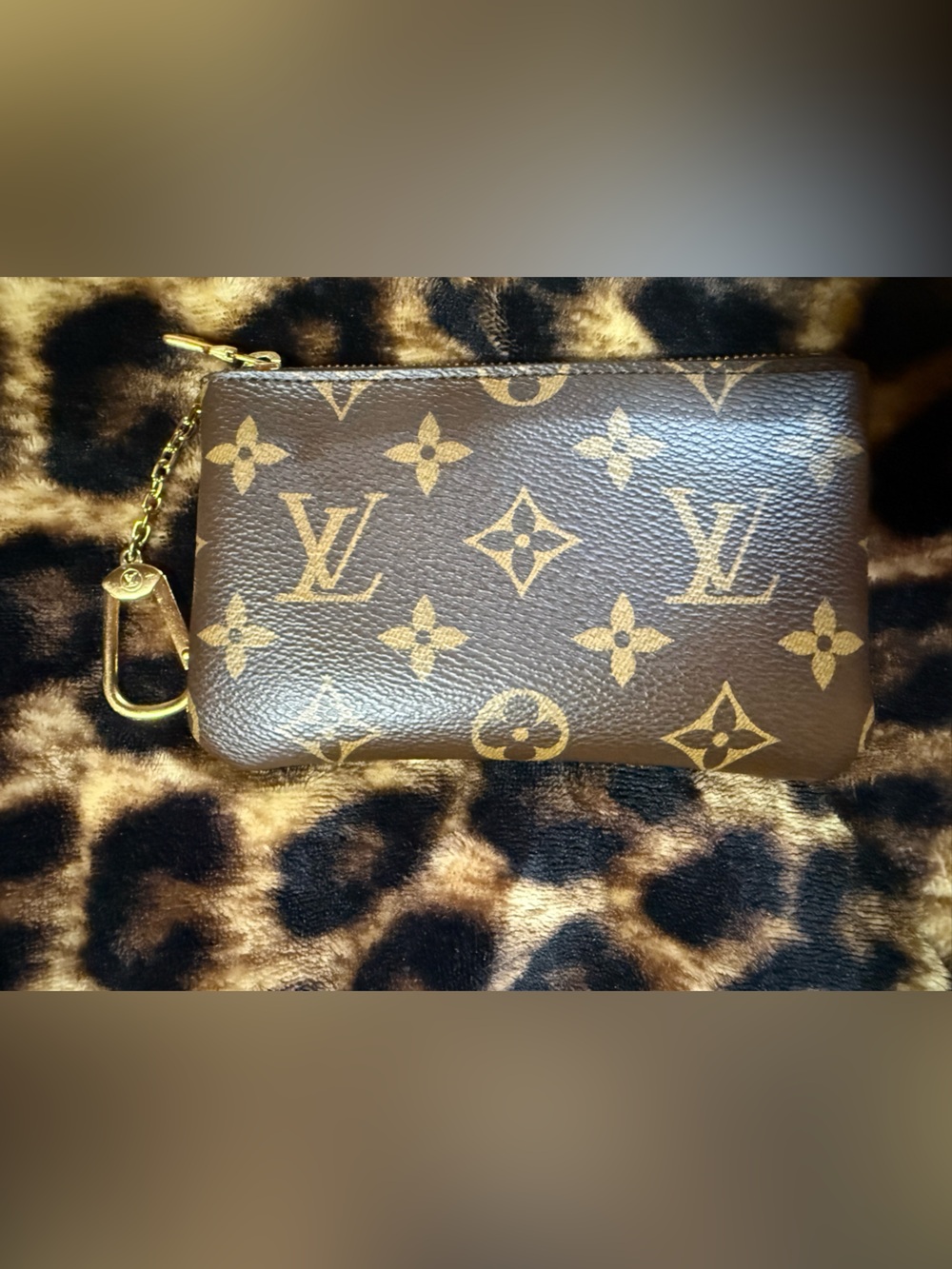 Louis Vuitton Monogram Canvas Key Pouch - Brown